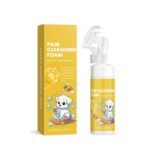 Poo4kark Christmas Schaumreiniger für Haustiere, speziell für Hunde Katzen entwickelt, verleiht ihnen Glanz (100 ml) (Yellow, 4.8x18cm) von Poo4kark