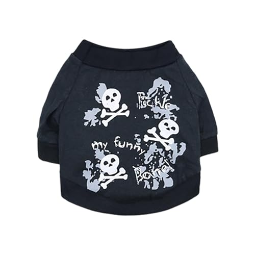 Poo4kark Halloween Schwarze T-Shirts für Hunde Katzen Pet Apparel (Black, S) von Poo4kark