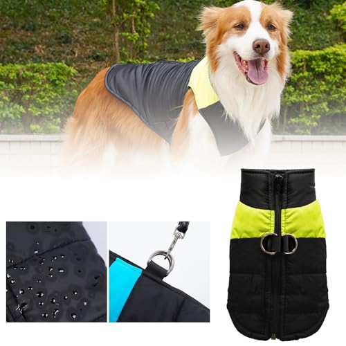 Poo4kark Haustierkleidung Winter Katzen- Hundekleidung Dicke warme Weste Hundekälteschutzjacke Warme Jacke Bequeme Winterkleidung für Haustiere (C, XXL) von Poo4kark