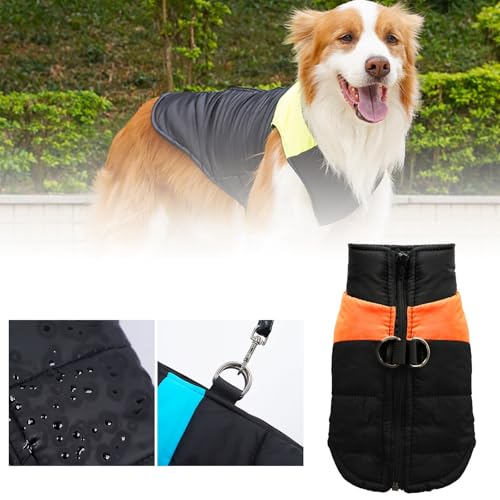 Poo4kark Haustierkleidung Winter Katzen- Hundekleidung Dicke warme Weste Hundekälteschutzjacke Warme Jacke Bequeme Winterkleidung für Haustiere (E, XL) von Poo4kark