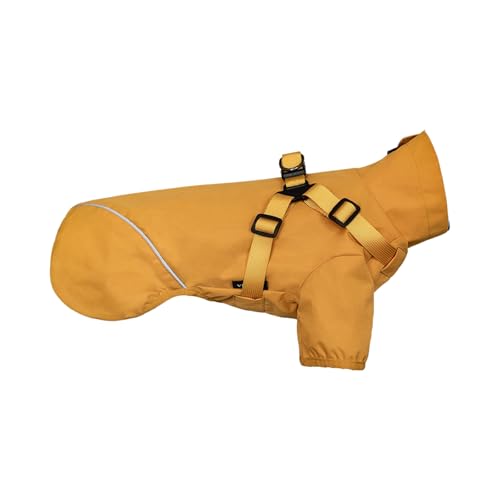 Poo4kark Hunderegenmantel Haustierbedarf Kleine mittelgroße Hunde Brust Rücken Integrierter Poncho Teddyhund (E, 32x23x4cm) von Poo4kark