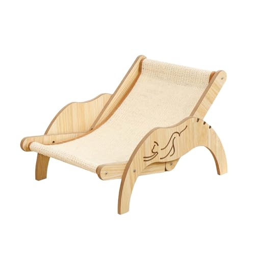 Poo4kark Katze | Bequeme Katze | Kissenstuhl Katzenstuhl Verstellbarer Kratzstuhl Bett Große Katze Leuchthalsband Chihuahua (A, 41.5x21x10cm) von Poo4kark