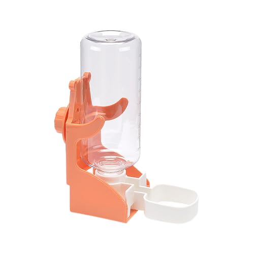 Poo4kark Pet Automatischer Wasserspender zum Aufhängen für Haustiere, Hamster, automatischer Wasserspender zum Aufhängen im Käfig, Kaninchen, automatisches Nachfüllen Umkippen (Orange, 7.2x16x20cm) von Poo4kark