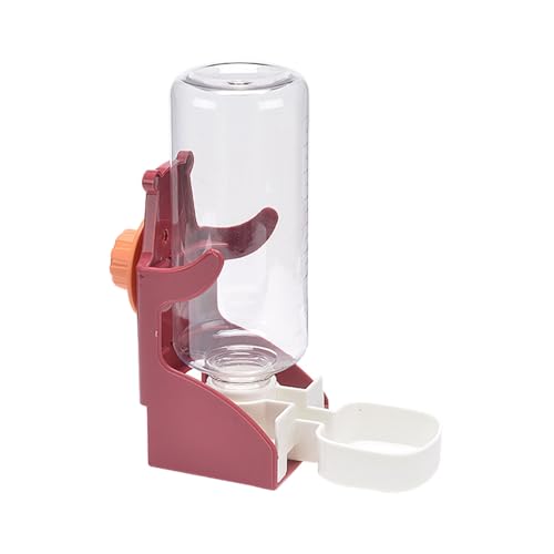 Poo4kark Pet Automatischer Wasserspender zum Aufhängen für Haustiere, Hamster, automatischer Wasserspender zum Aufhängen im Käfig, Kaninchen, automatisches Nachfüllen Umkippen der (Pink, 7.2x16x20cm) von Poo4kark