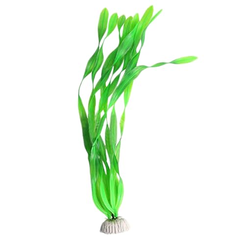 Poo4kark Pet Hohe Nachahmung nordamerikanischer Orchideen-Aquarium-Landschafts-Aquarium-Dekoration, gefälschter, Simulation schlanker Wassertang (Green, 35x5cm) von Poo4kark