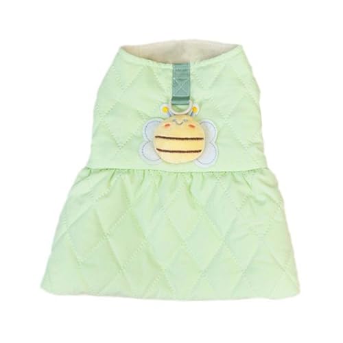 Poo4kark Pet Hundekleid geeignet für kleine Hunde Lolita Kleidung Kleidung Haustier Mädchen süße warme Mantel Kleidung Kleidung Winter (D, One Size) von Poo4kark