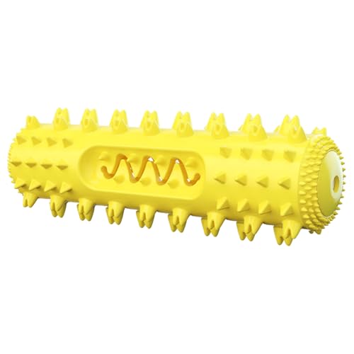 Poo4kark Pet Quietschendes Hundespielzeug: Interaktives Kauspielzeug für Haustiere mit eingebautem Sound Bewegung, ideal für kleine bis mittelgroße Hunderassen (Yellow, 19x6x6cm) von Poo4kark