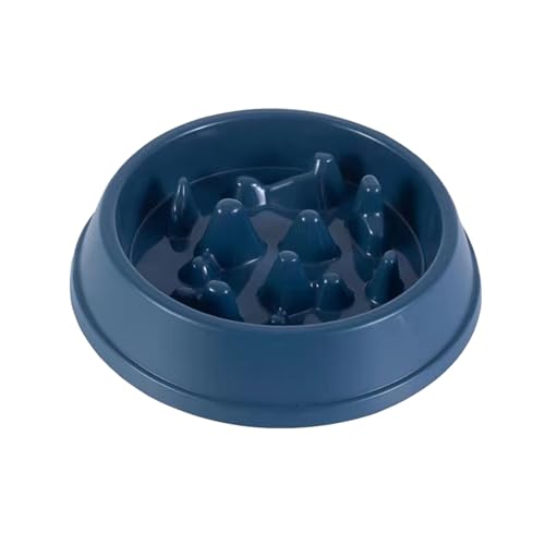 Poo4kark Pet Slow Feeder Hundenapf, Langsame Fütterung, Hundefutternapf, Interaktiver Hunde-Puzzle-Napf, Slow Down Essgeschirr, Slip-Stop-, Hundelecknapf für kleine mittelgroße Hunde (Blue, One Size) von Poo4kark