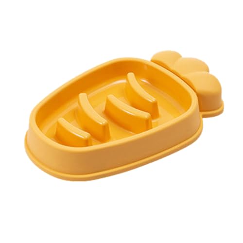 Poo4kark Pet Slow Feeder Hundenapf Katzenfutternapf für kleine, mittelgroße große Hunde Katzen-Karotten-Design Hundenäpfe Hunde Slow Feeder-Näpfe Haustier Slow Feeder-Napf für (Light Purple, One Size) von Poo4kark