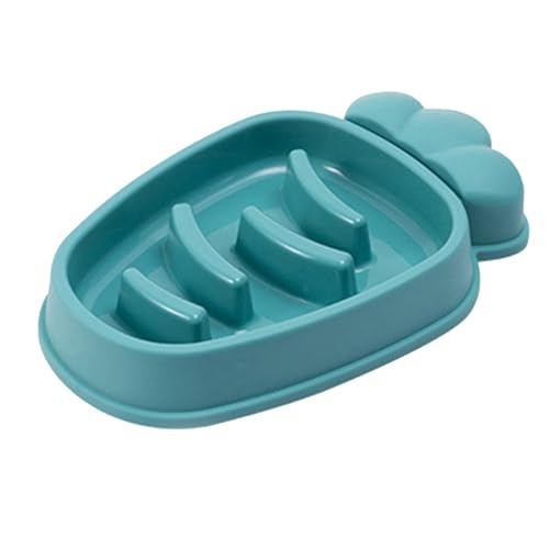 Poo4kark Pet Slow Feeder Hundenapf Katzenfutternapf für kleine, mittelgroße große Hunde Katzen-Karotten-Design Hundenäpfe Hunde Slow Feeder-Näpfe Haustier Slow Feeder-Napf für (Purple, One Size) von Poo4kark