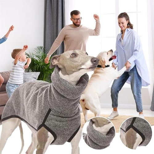 Poo4kark Thanksgiving | Fleece-Windhundmantel für große Hunde | Hundebekleidung | Warmer Pullover für italienische Windhunde | Winter-Rollkragenshirt Stretch-Peitsche für kleine, (H, XXXXL) von Poo4kark