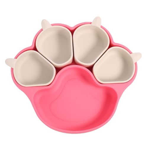 Poo4kark Thanksgiving Multifunktionaler Silikonnapf Kindernapf Haustiernapf Katzen- Hundenapf-Set Silikonteller für Kinder Teller mit Saugnapf Katzensilikonteller in Katzenform (One Size) von Poo4kark