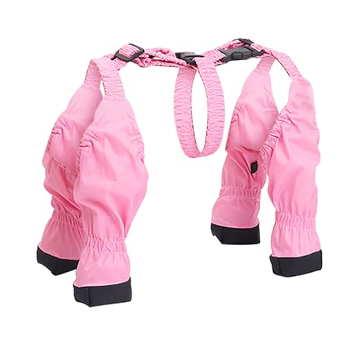 Poo4kark Valentinstag Hundeschuhe, Hundestiefel mit Hosenträgern, süße Hundeschuhe, atmungsaktive Winter-Hundestiefel mit verstellbarem Schnallenriemen, Stiefel mit Hosenträgern für (a-D, XL) von Poo4kark