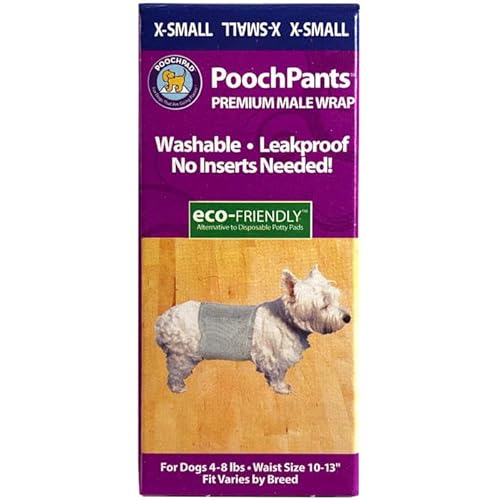 PoochPads PoochPants Wiederverwendbare Hundewindel, Größe XS von PoochPad