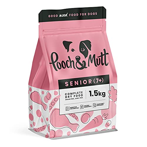 Pooch & Mutt - Senior, Getreidefreies Hundetrockenfutter, Huhn & Superfood Mischung, 1,5 kg von Pooch & Mutt