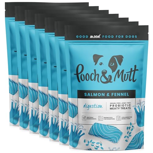 Pooch & Mutt - Fisch-Leckerlis (Getreidefrei), Gesundheit & Verdauung, 7x120 g von Pooch & Mutt