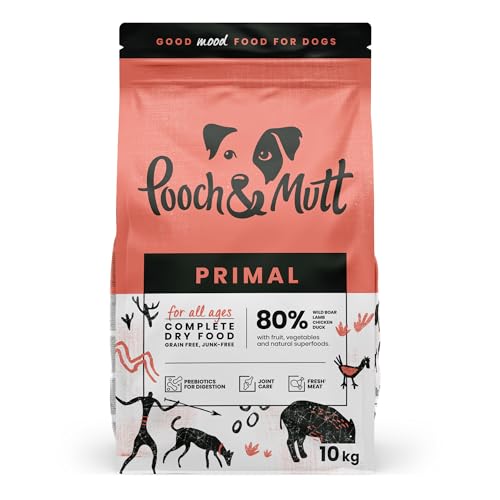 Pooch & Mutt - Getreidefreies Primal Hundetrockenfutter mit hohem Proteingehalt, Wildschwein-Geschmack, 10 kg von Pooch & Mutt