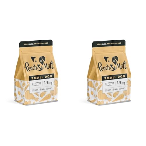 Pooch & Mutt - Getreidefreies Trockenfutter mit Superfoods für Hunde Kleiner Rassen, 1,5 kg (Packung mit 2) von Pooch & Mutt