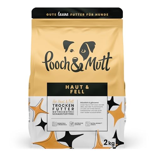 Pooch & Mutt - Haut & Fell, Getreidefreies Alleinfutter für Hunde für Haut und Fell, Hering und Leinsamen, 2 kg von Pooch & Mutt