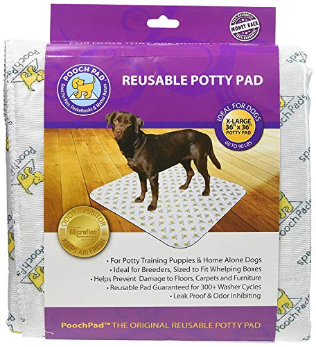 PoochPad Original waschbare, Wiederverwendbare Töpfchenunterlage (XL) – unvergleichliche Geruchskontrolle, auslaufsicheres Pinkelkissen für Welpen-Training von PoochPad