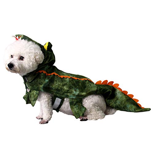 Plüsch-Winter-Krokodil-Muster für Haustiere, Cosplay, Plüsch-Kapuzenpullover, Welpen, Kätzchen, Outfit, Kostüm von Porceosy