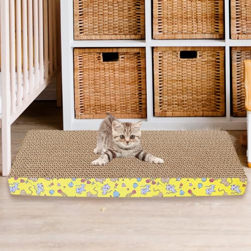 Porceosy Durable Cat Claw Grinder Cat Scratching Board Durable Honeycomb Structure Cat Scratcher Wellpappe Furniture Protection Double Sided Pet Supplies A von Porceosy