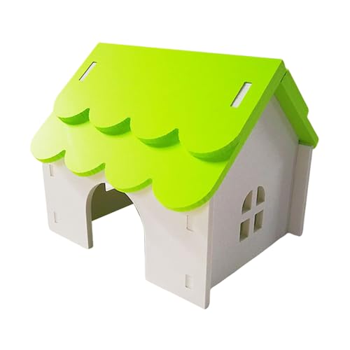 Porceosy Spire-Haus für kleine Haustiere Hütte Hamster Spielspielzeug Spielzeug poröses Design belüftet sicherer Nistplatz idealer Hamster Goldbären Grün von Porceosy