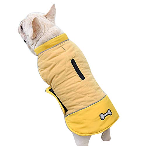 Winterjacke, Baumwolle, warm, wasserdicht, doppelseitig, für große Hunde von Porceosy