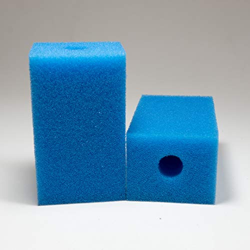 Poret 2 x Aquarium Schwamm Schaumstoff Ersatz für Aquael Pat Mini Filter Shrimp Fish (PPI 45 Blau) von Poret