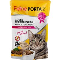 Feline Porta 21 Frischebeutel 6 x 100 g - Thunfisch mit Aloe (getreidefrei) von Porta 21