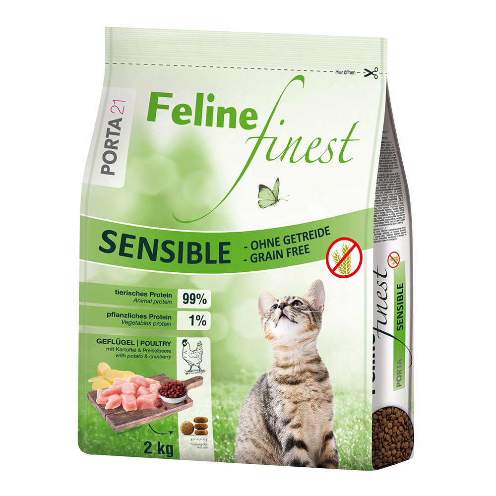 Porta 21 Feline Finest Sensible - Grain Free - Sparpaket: 2 x 2 kg von Porta 21