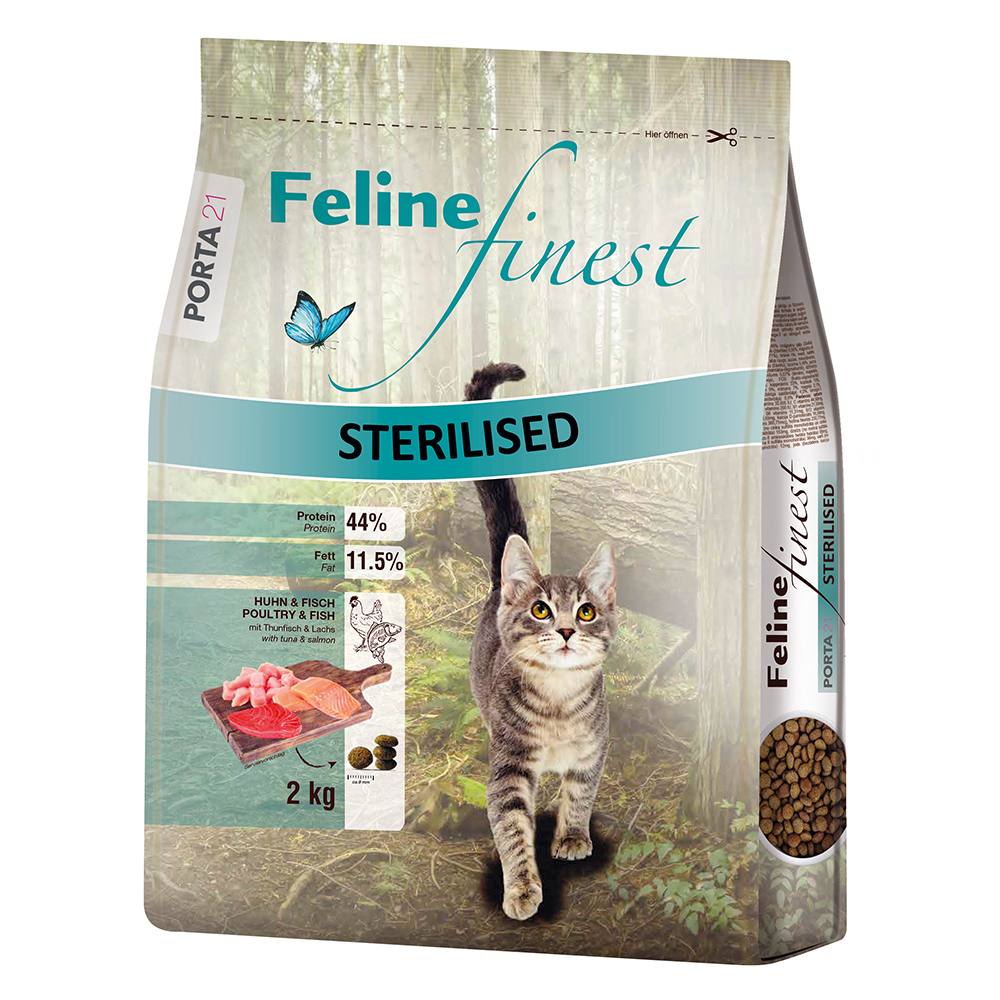 Porta 21 Feline Finest Sterilised Huhn & Fisch - Sparpaket: 2 x 2 kg von Porta 21