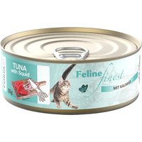 Sparpaket Feline Finest Katzen Nassfutter 24 x 85 g - Thunfisch mit Kalmar von Porta 21