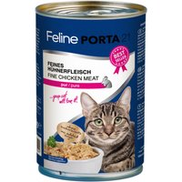 Sparpaket Feline Porta 21 12 x 400 g - Hühnerfleisch pur von Porta 21