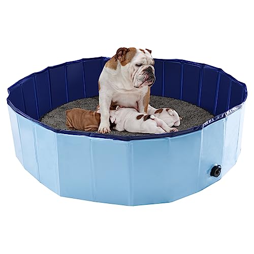 Potlimepan Tragbarer Geburtspool für Hunde, Wurfbox für Hunde, Wurfbecken für Welpen, 119,4 cm Durchmesser x 30,5 cm Höhe von Potlimepan