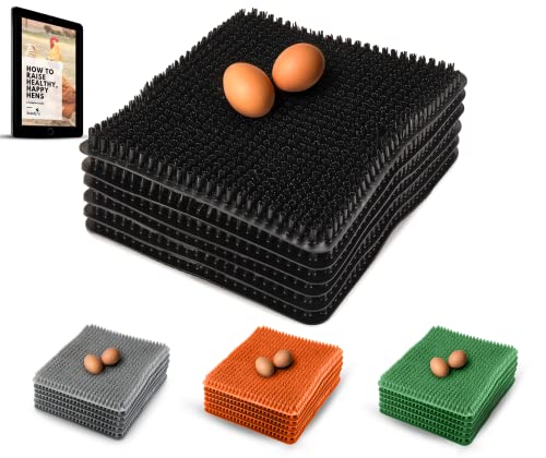 Poultry Perfect Nesting Pads für Hühnerställe, Nistkästen, Hühnerbetten und Hühnerhaus – einfach waschbare Nest-Pads für Hühner – Hühnerstall Zubehör – Ebook zum Anheben von Geflügel enthalten von Roosty's