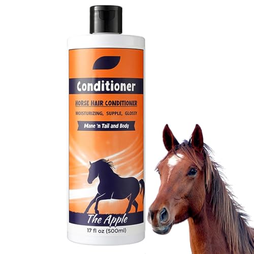 Horse Mane und Tail Shampoo, Mähne Shampoo,500 ml natürliche Mähne und Schwanz Detangler Shampoo | Pferdepflegezubehör, Mantelreiniger zur Reinigung und Konditionierung von Poupangke