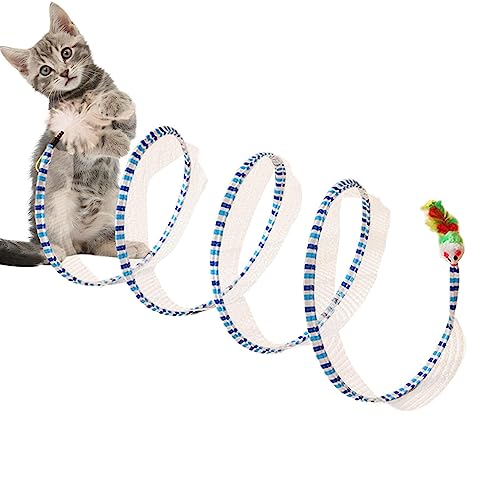 Indoor Cat Tube Toys | Indoor Pet Tunnel Toy | Faltbares Haustier Abenteuer Tunnel Spielzeug für Katzen, Hunde und kleine Haustiere, Wiederverwendbares Indoor Pet Tunnel Bett Spielzeug Poupangke von Poupangke