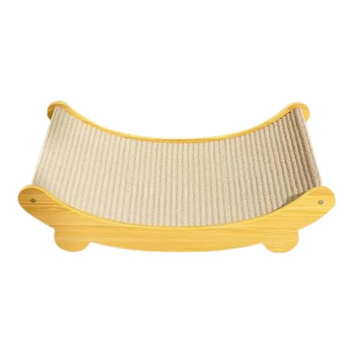 Katzenkratzbrett, Sisal-Kratzbrett, Katzenkratz-Lounge-Bett, 2-in-1 Sisal-Kratz-Lounge-Bett, Sisal-Pad, Kratzbett, Haustiermöbel, gebogene Form, Katzenkratzpads von Poupangke