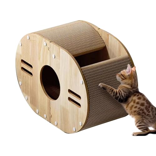 Katzenkratzer, Wellpapier Katzenkratzer | Kätzchen -Kratzer -Board -Lounge zum Klauen - Katzenkratzerbett Möbelschutz für Zuhause neben dem Kletterrahmen von Poupangke