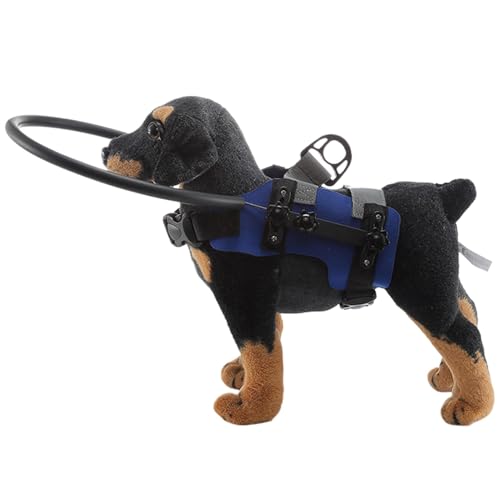 Poupangke Blind Dog Bumper Harness | Lightweight Adjustable Training Safety Comfortable Bumper,Anti-Kollisionsringe Schutzvorrichtung, Selbstvertrauensaufbau-Geschirr Führungsgerät für Hilfe beim von Poupangke