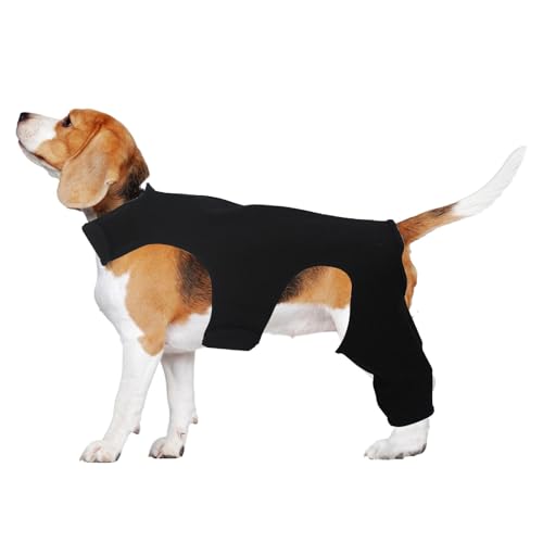 Poupangke Hüftstütze für Hunde, Rücken- und Beinmanschette für Hunde - Wundschutzhülle für Hundeschenkel,Mittelgroßer Hunde-Oberschenkel-Wundverband zum Schutz gegen Lecken für die Rücken- und von Poupangke