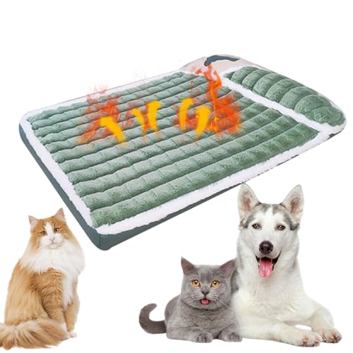 Poupangke Hundebox-Betten, waschbares, flaches Hundebett mit rutschfester Unterseite, Hundehüttenunterlage mit weichem Kissen, Haustierbett für Hunde, gemütliches Schlafen für kleine Hunderassen, von Poupangke