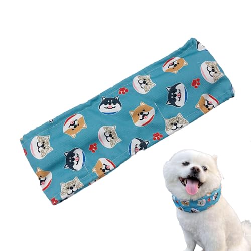 Poupangke Kühlhalsband für Hunde, Halskühler, Kühlhalsband für Hunde, Gefrierschrank - Recycelbarer, Verstellbarer Halswickel für Hunde | Recycelbarer, Verstellbarer Halswickel für Hunde, stilvoller von Poupangke