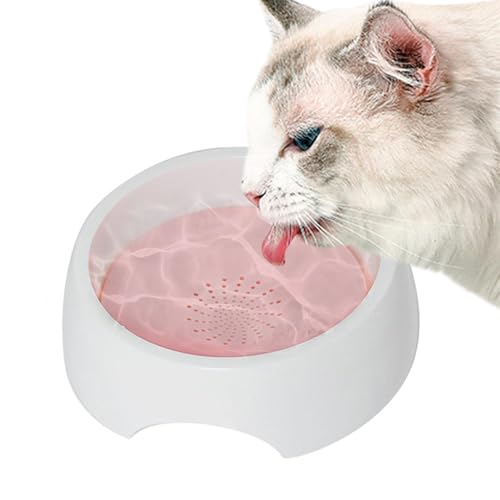 Poupangke Pet Floating Water Dispenser, Spill Proof Dog Bowl | Langsamer Wasserfutter 1500 ml,Grundlegende Hundeberüftungsschalen, Haustiervorräte, große Kapazität, No-Slip, für Hunde und Katzen von Poupangke