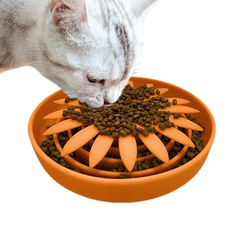 Poupangke Slow Feeder Schüssel für Hunde - Anti-Ersticken Puzzle Hund Futternapf - Hund Futternapf Hund Futternapf Rutschfester Hund Slow Feeder Schüssel für Gesunde Ernährung Hunde Katzen von Poupangke