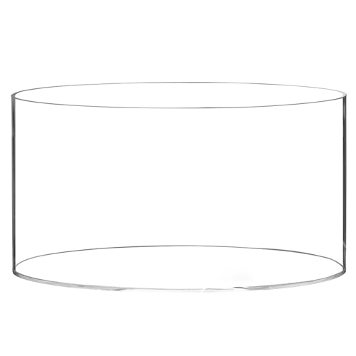 Transparente Acryl-Vase, Acryl-Blumenvase, modern, rund, Acrylvase für Tafelaufsätze, Blumenvase, Acrylzylinder, dekorativer Mittelpunkt für Zuhause oder Hochzeit von Poupangke
