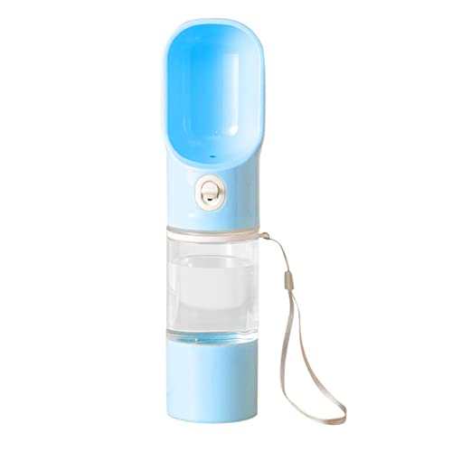 Hundewasserflaschenspender, Wasserflasche für Hunde | Tragbare 2-in-1-Wasserflasche für Haustiere mit Futterbehälter,Auslaufsichere Hunde-Reisewasserflasche, Welpen-Wasserspender für von Povanjer