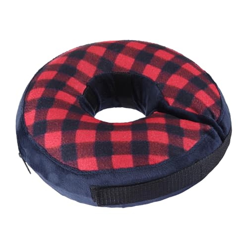 Kegel für Hunde, Donut, aufblasbares Hundehalsband – Konus für Hunde, weich und verstellbar – Halsband für Hunde in Form eines aufblasbaren Donuts, Schutzhalsband gegen Lecken für Tiere Kegel für Hunde, Donut, aufblasbares Hundehalsband – Konus für Hunde, weich und verstellbar – Halsband für Hunde in Form eines aufblasbaren Donuts, Schutzhalsband gegen Lecken für Tiere von Povanjer