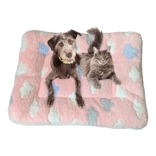 Kuschelige Beruhigungsdecke für Katzen, Kätzchen-Decken für Kätzchen, Hundekissen für Hunde, Welpen, Katzen, Welpendecken für Indoor-Katzen und Hunde, Kätzchenbett für Nervosität und Stress von Povanjer